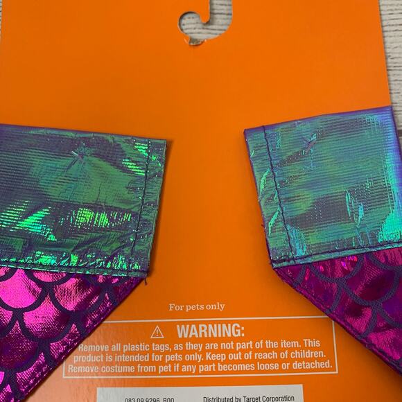 Hyde and Eeek! Purple and Irridescent Dragon Wing Dog Costume Collar Bandana - Picture 8 of 13